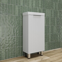 Style Line Тумба с раковиной Соло 40 белый софт – фотография-3